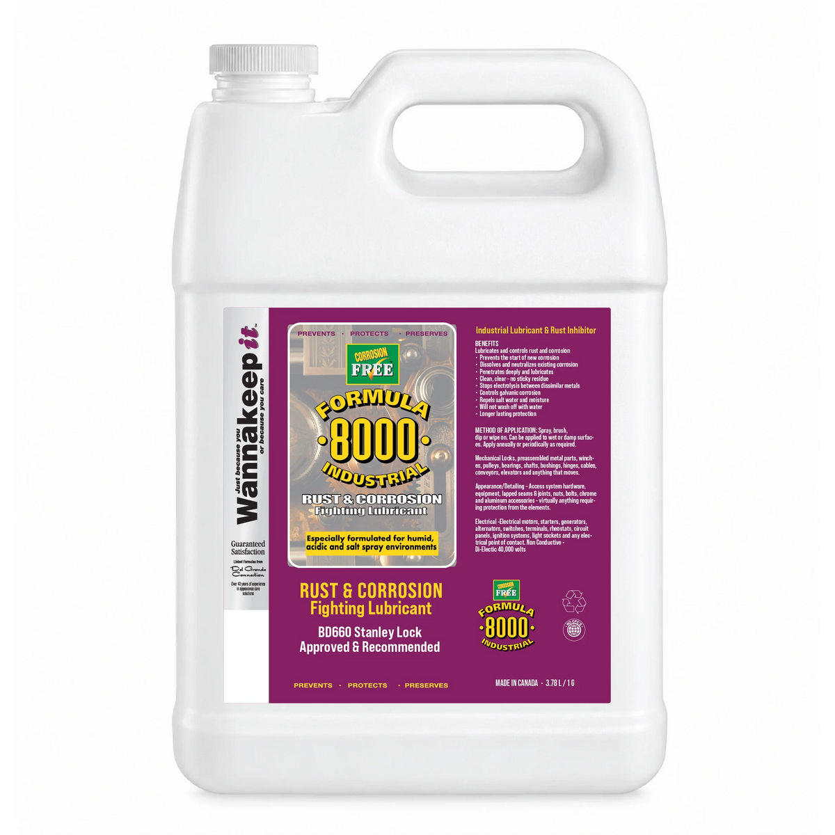 Formula 8000 Industrial Lubricant BD660 Jug - 3.78 L / 1 US gal