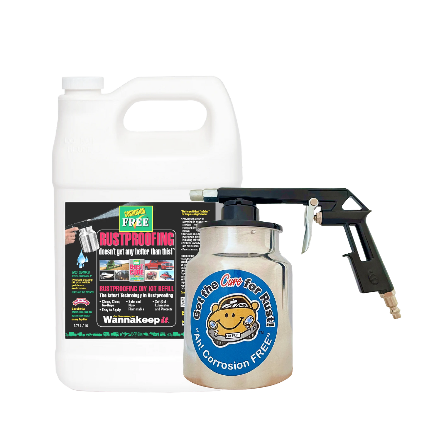 RUST CURE Formula 3000 Jug — 3.78 L / 1 US gal with DIY Gun