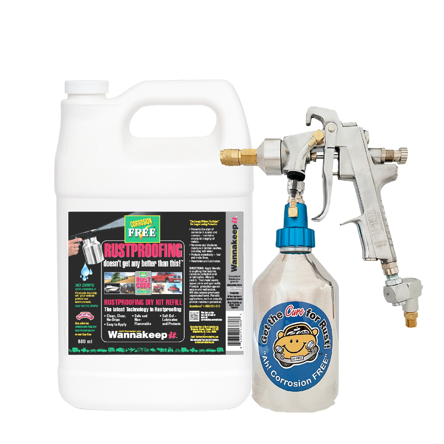 Rust Cure Formula 3000 Jug DIY Deluxe Kit with RP-460HD